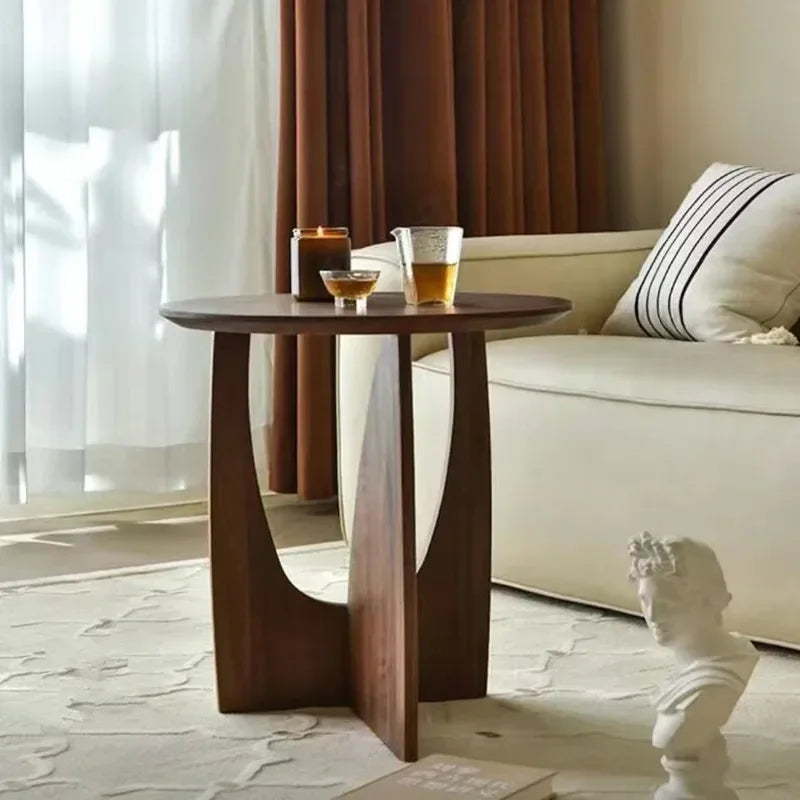 Round Coffee Table طاولة قهوة بتصميم ريترو